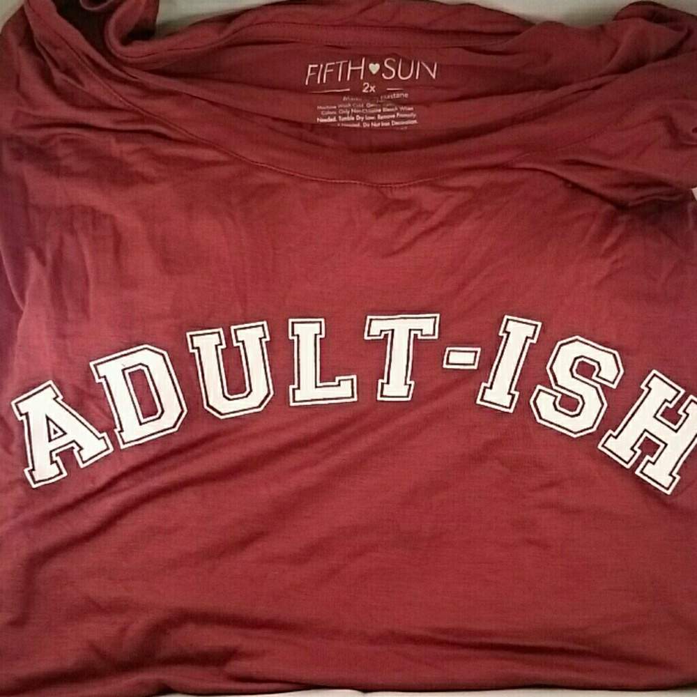 "Adultish"  🏃 Shirt Women's 2X